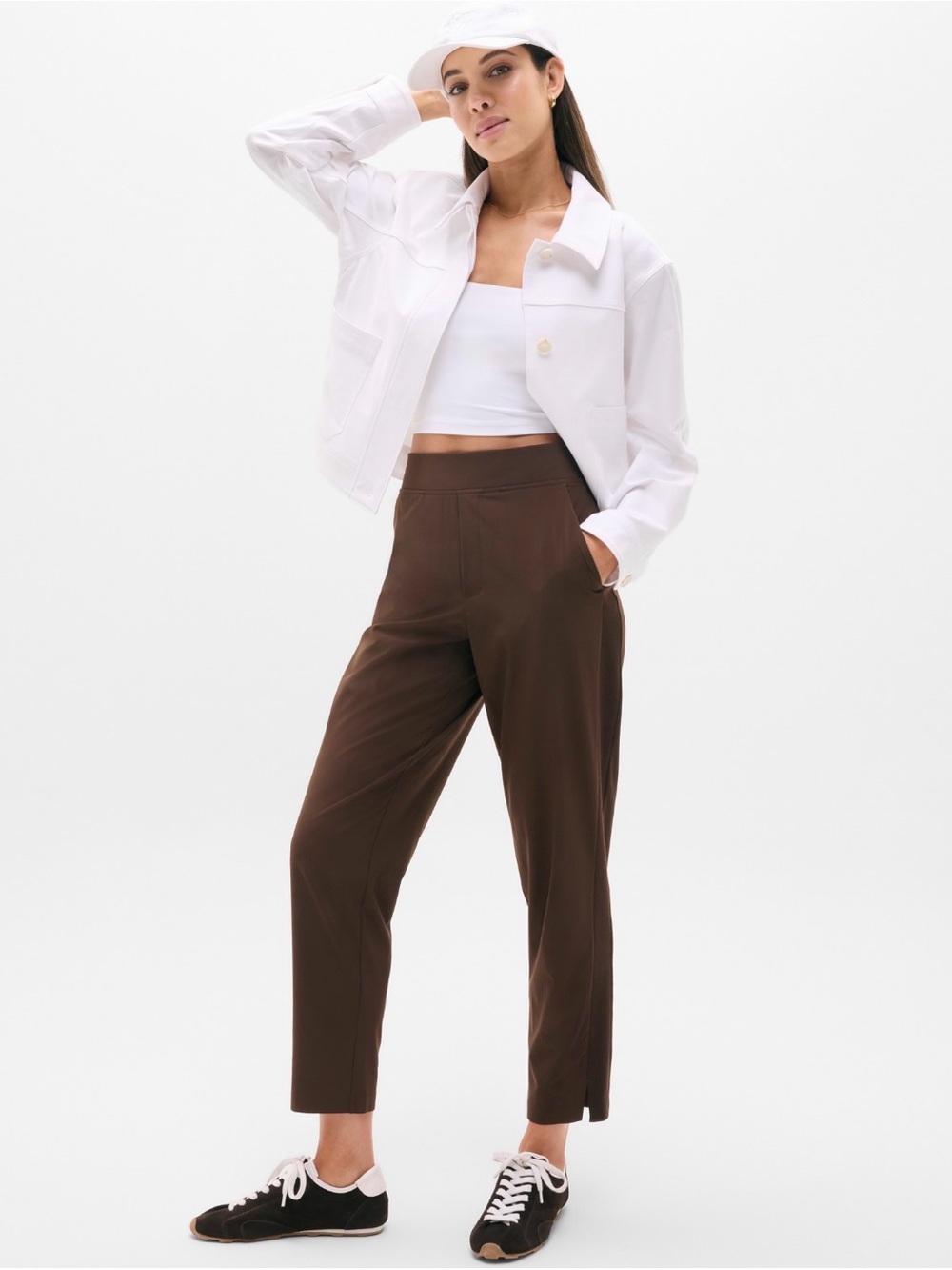 NWT Athleta Brooklyn Ankle Woodland Pants size 4.